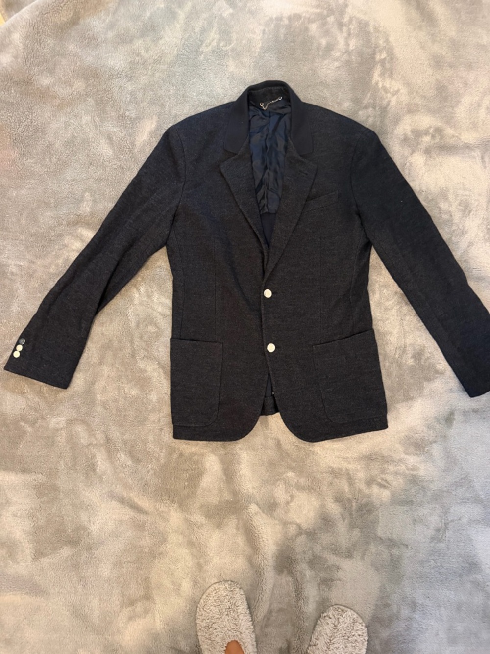 Louis Vuitton Men’s Dark Navy Two-Button Blazer